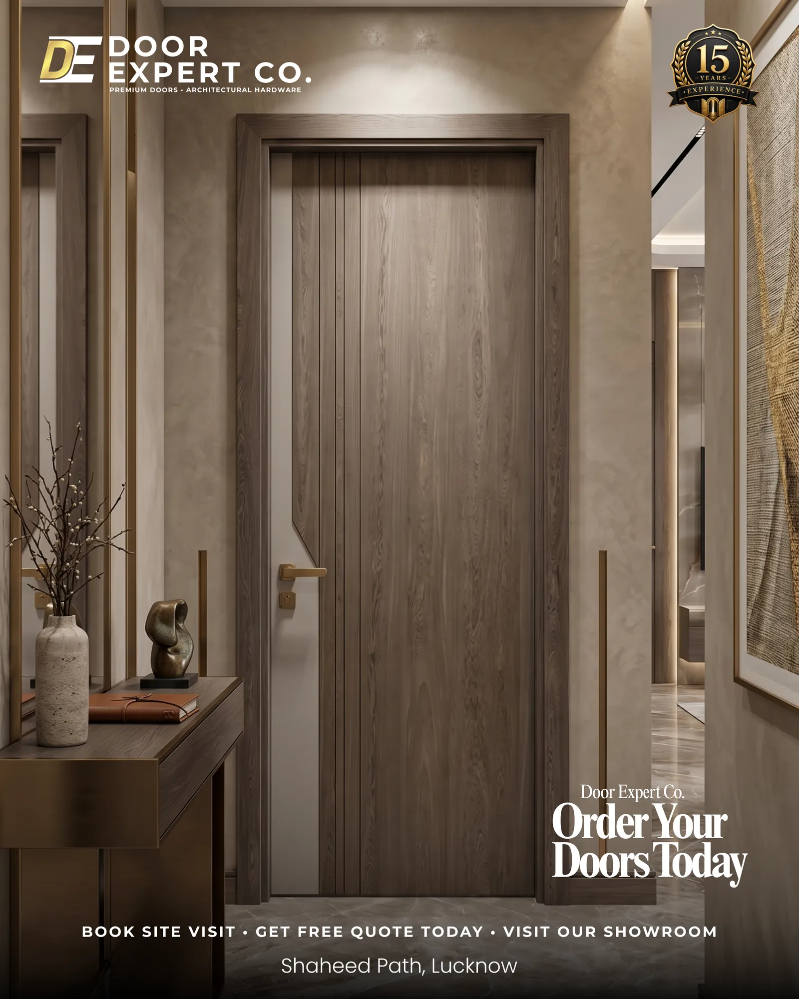 Designer Entrance Door supplied in Jaunpur by Door Expert Co, Lucknow