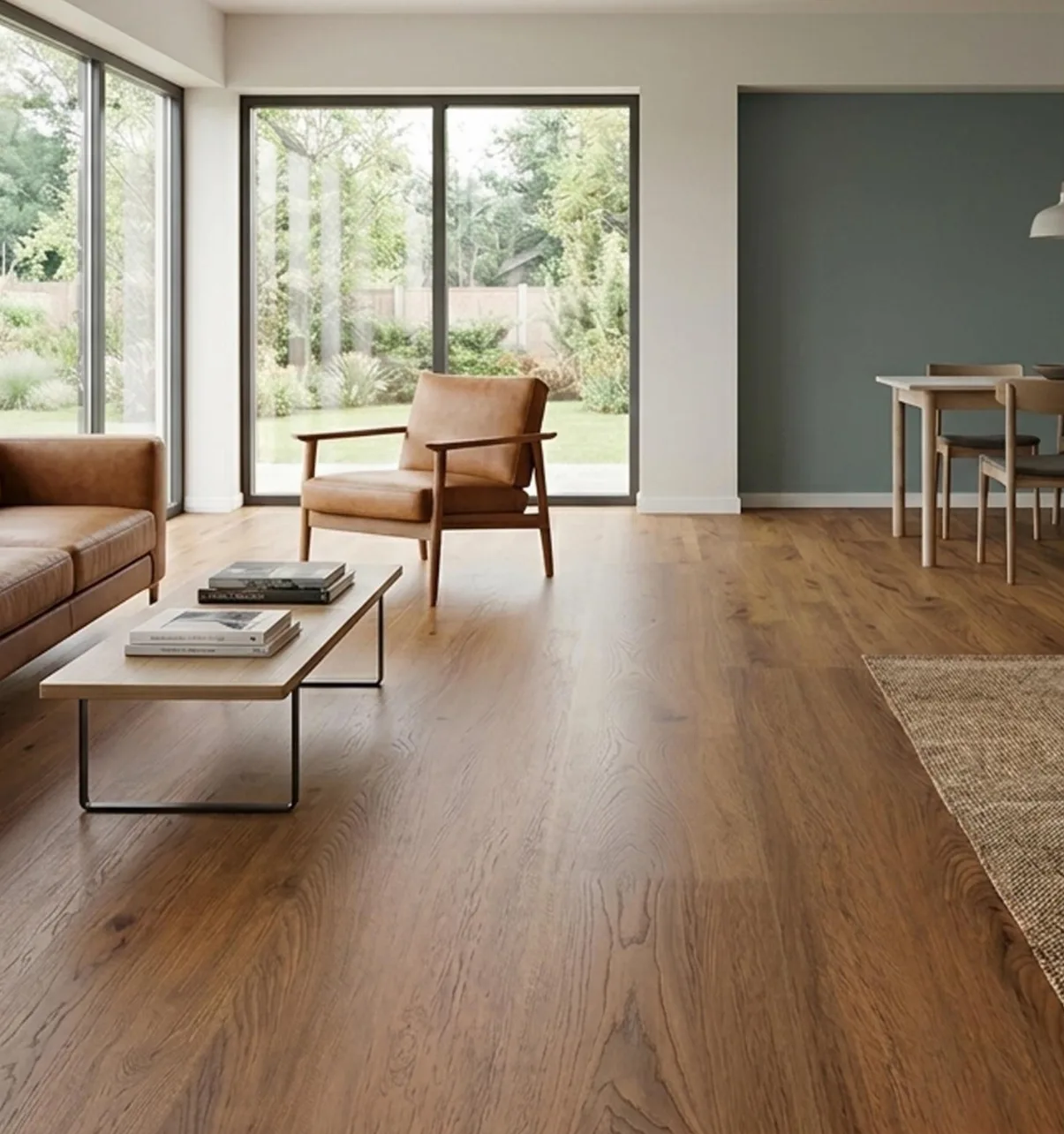 Admire Classic Walnut wooden flooring in a room