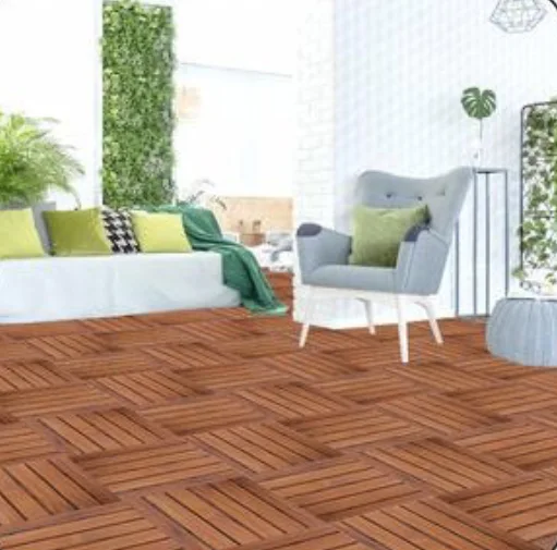 Hardwood — Living room in a room