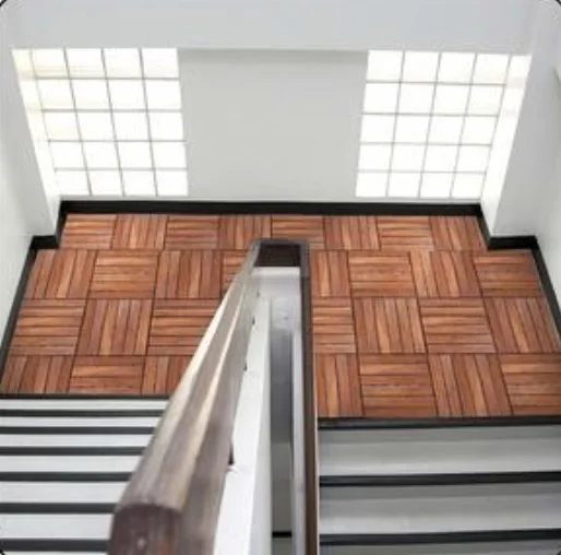 Hardwood — Staircase landing in a room