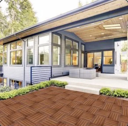 Hardwood — Outdoor terrace in a room