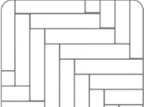 Diagonal Herringbone layout pattern