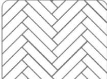 Herringbone layout pattern