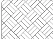Diagonal Basket Weave layout pattern