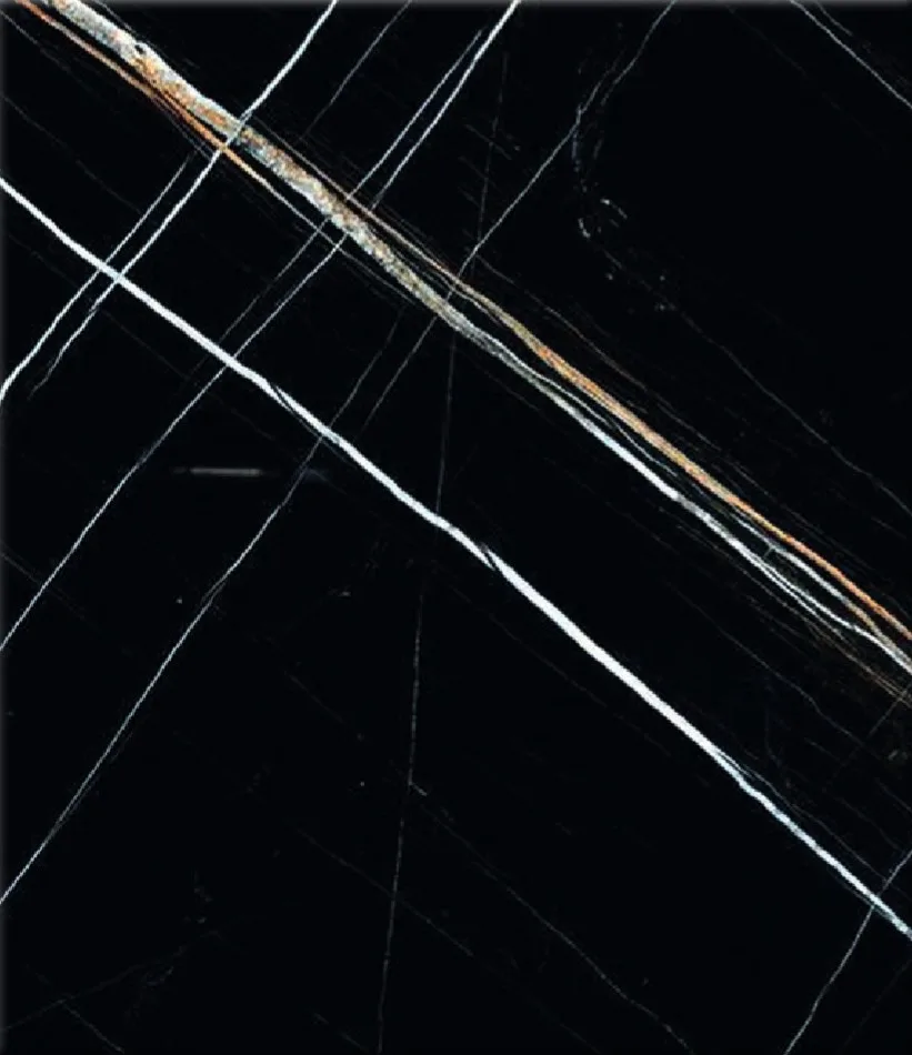Lauren Black Marble AS 3107 Gloss Acrylic Laminate by Eurolam