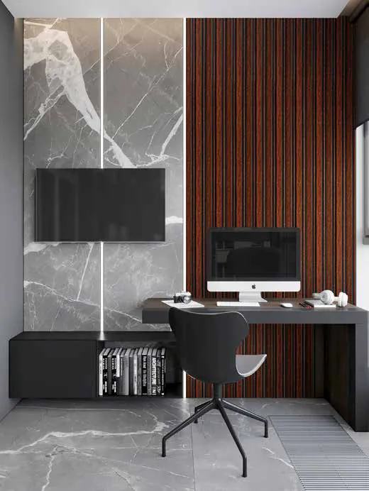 Woodrafter WRF-261 Dark Wood Fluted Wall Panel by Eurolam