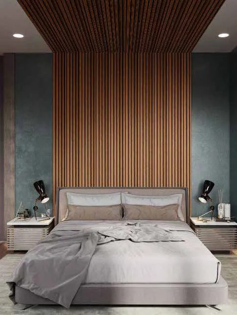 Woodrafter WRF-268 Dark Wood Fluted Wall Panel by Eurolam