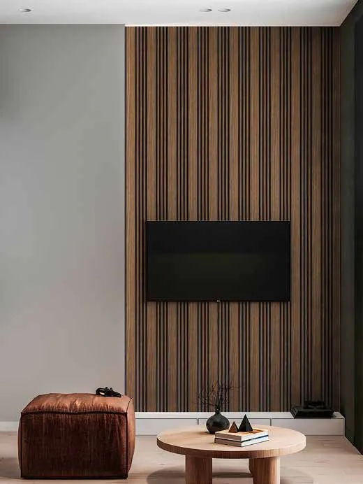 Woodrafter WRF-285 Light Wood Fluted Wall Panel by Eurolam