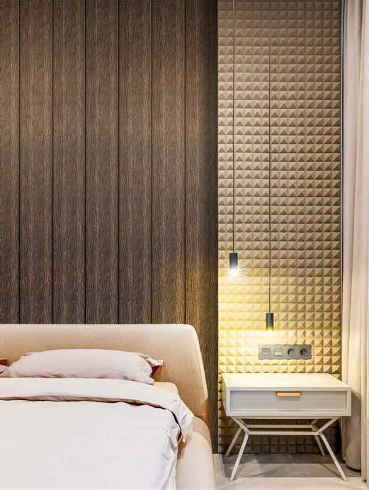 Woodrafter WRF-296 Dark Wood Fluted Wall Panel by Eurolam