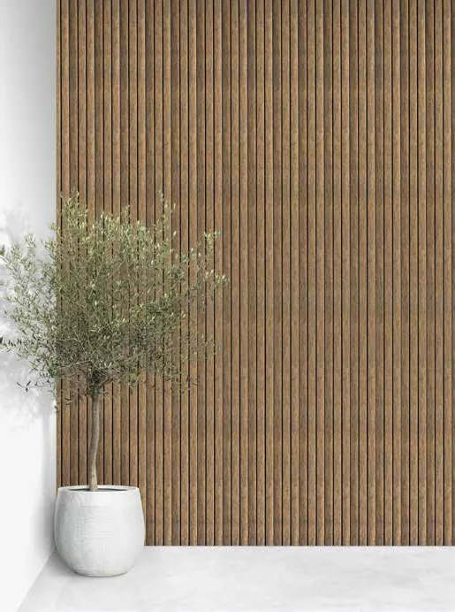 Woodrafter WRF-505 Metallic Fluted Wall Panel by Eurolam