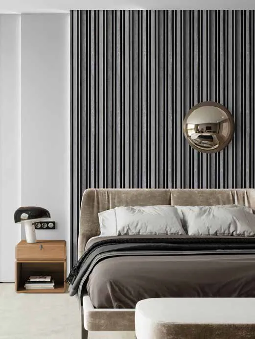Woodrafter WRF-509 Metallic Fluted Wall Panel by Eurolam