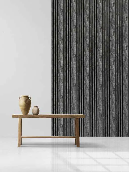 Woodrafter WRF-520 Dark Wood Fluted Wall Panel by Eurolam