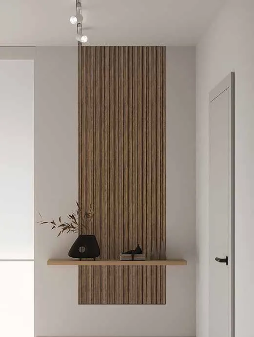 Woodrafter WRF-525 Light Wood Fluted Wall Panel by Eurolam