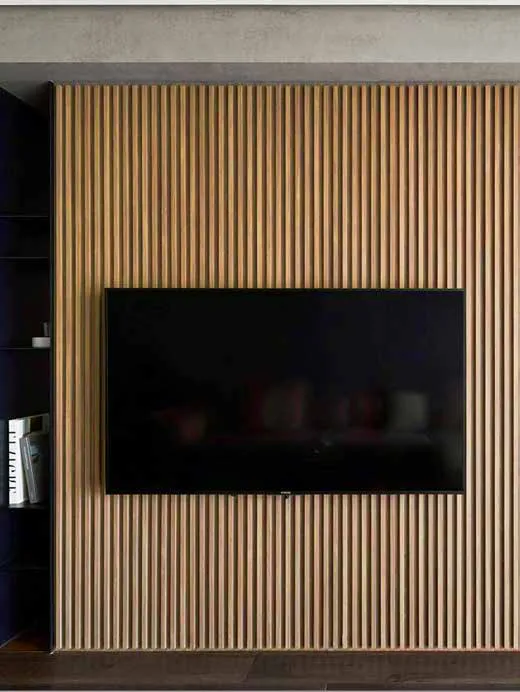 Woodrafter WRF-529 Metallic Fluted Wall Panel by Eurolam