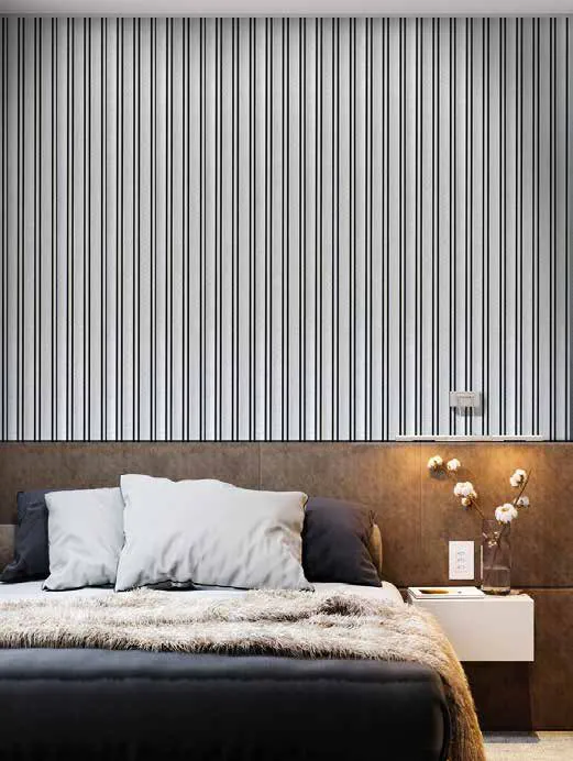 Woodrafter WRF-532 Metallic Fluted Wall Panel by Eurolam