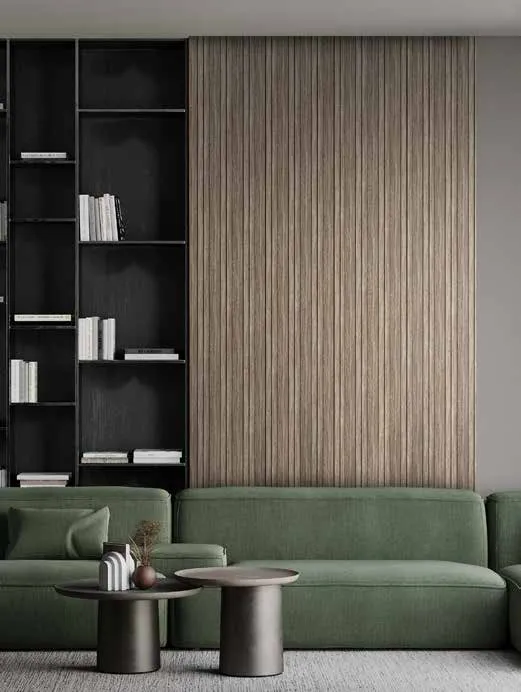 Woodrafter WRF-541 Light Wood Fluted Wall Panel by Eurolam