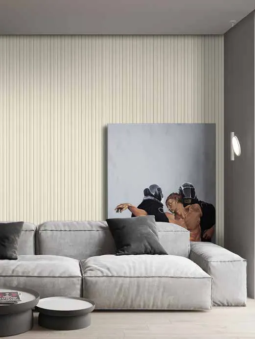 Woodrafter WRF-553 Soft Pastels Fluted Wall Panel by Eurolam
