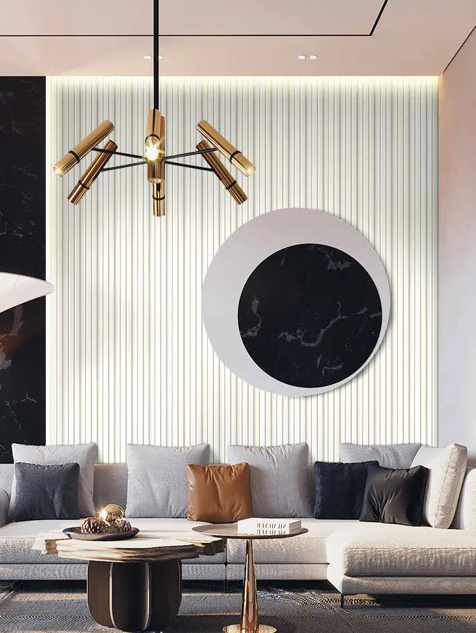 Woodrafter WRF-555 Soft Pastels Fluted Wall Panel by Eurolam