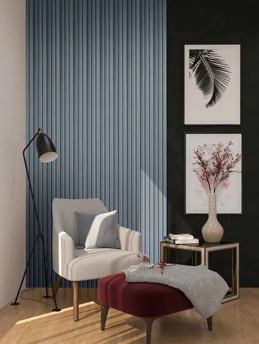 Woodrafter WRF-556 Soft Pastels Fluted Wall Panel by Eurolam