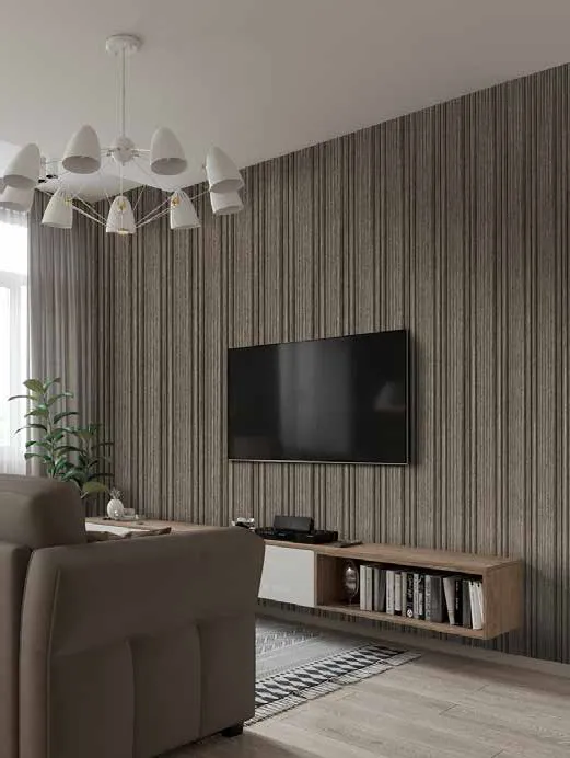Woodrafter WRF-566 Dark Wood Fluted Wall Panel by Eurolam