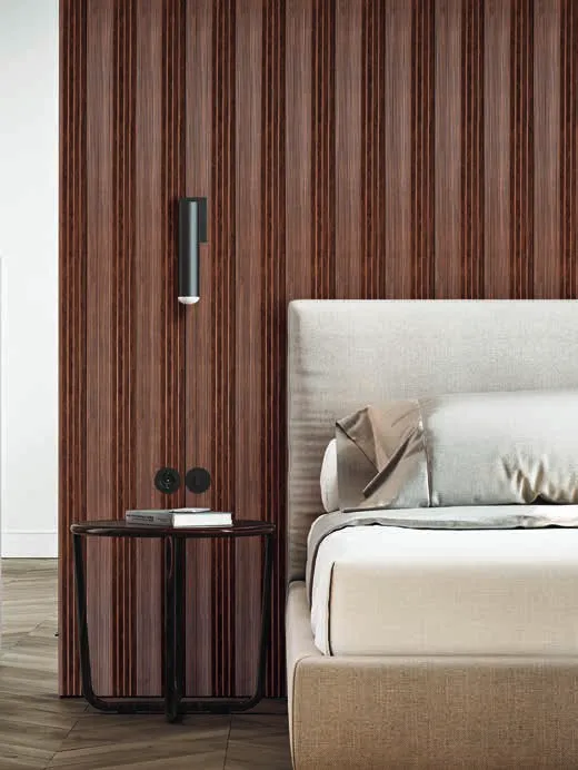 Woodrafter WRF-569 Dark Wood Fluted Wall Panel by Eurolam