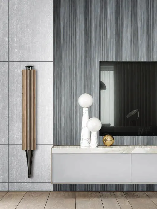 Woodrafter WRF-570 Dark Wood Fluted Wall Panel by Eurolam