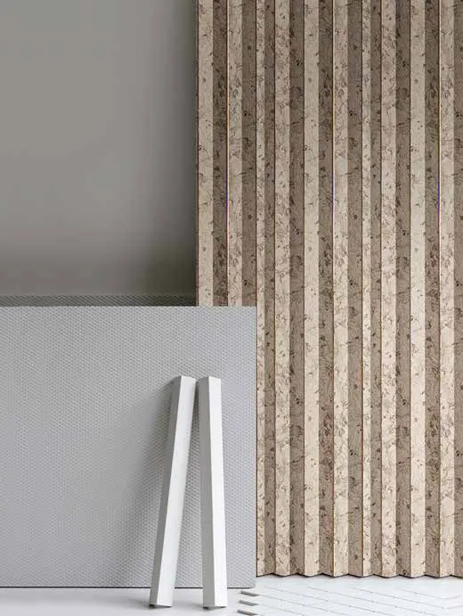 Woodrafter WRF-574 Marble Fluted Wall Panel by Eurolam
