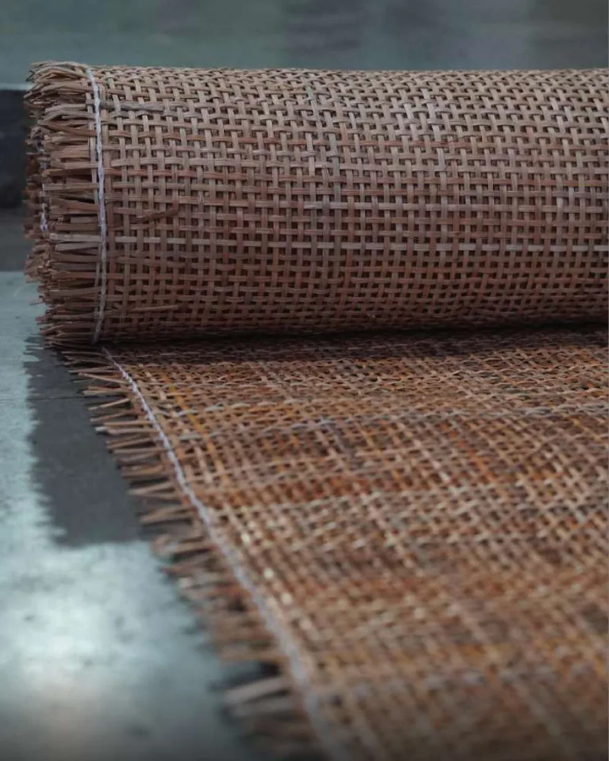 Square Natural Brown Rattan Cane Webbing by Mystic Rattanex