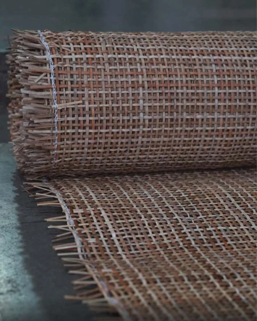Square Natural Mix Rattan Cane Webbing by Mystic Rattanex
