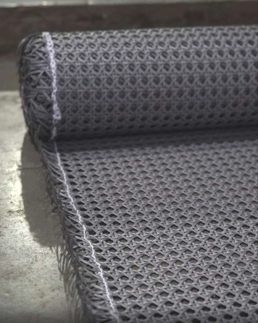 Star Grey PVC Cane Webbing by Mystic Rattanex