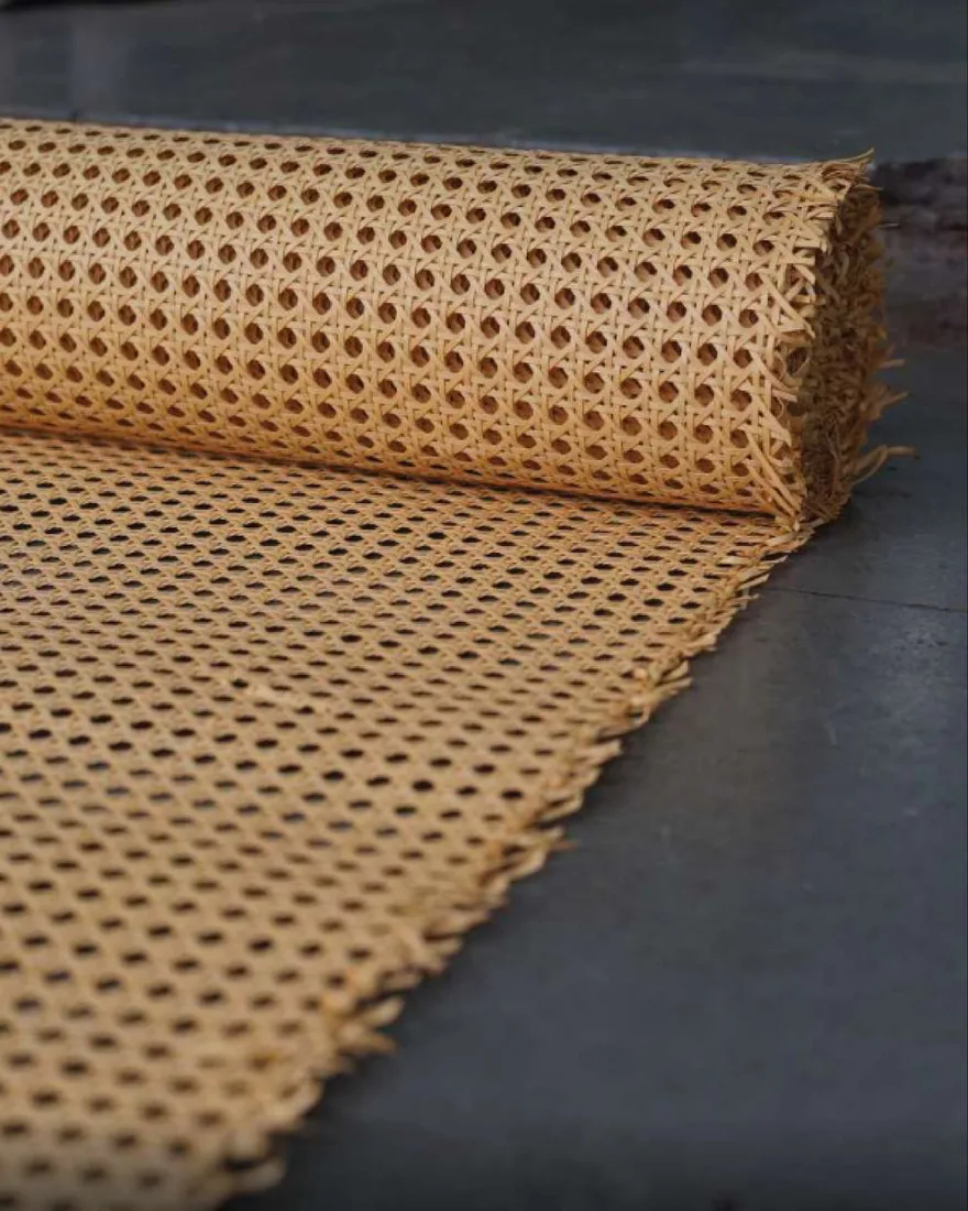 Star Yellow PVC Cane Webbing by Mystic Rattanex