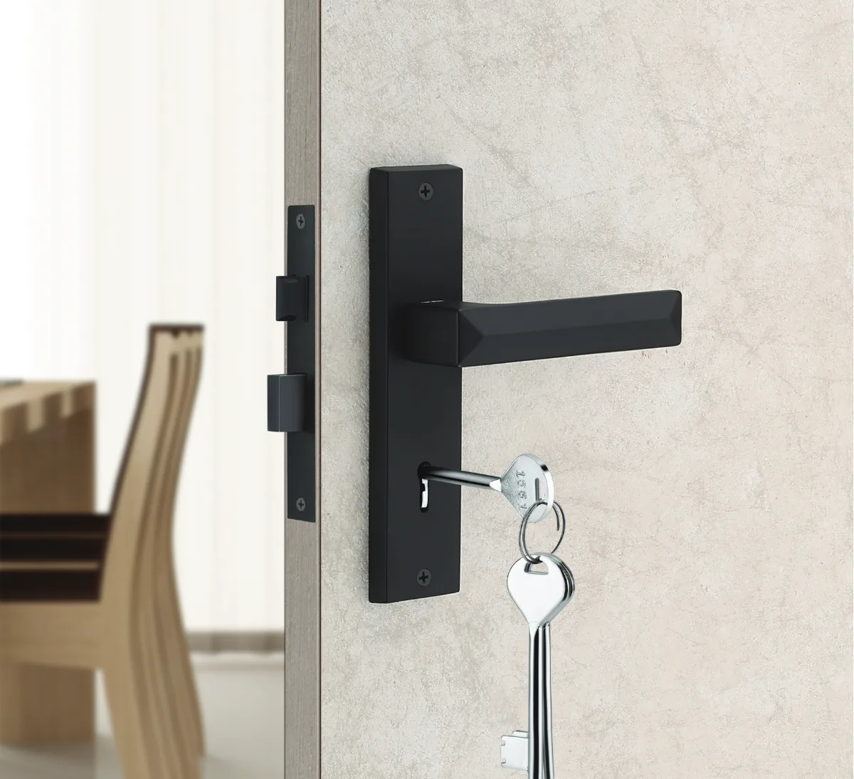 VKAH VMP 6102 Mortise Handle on Plate