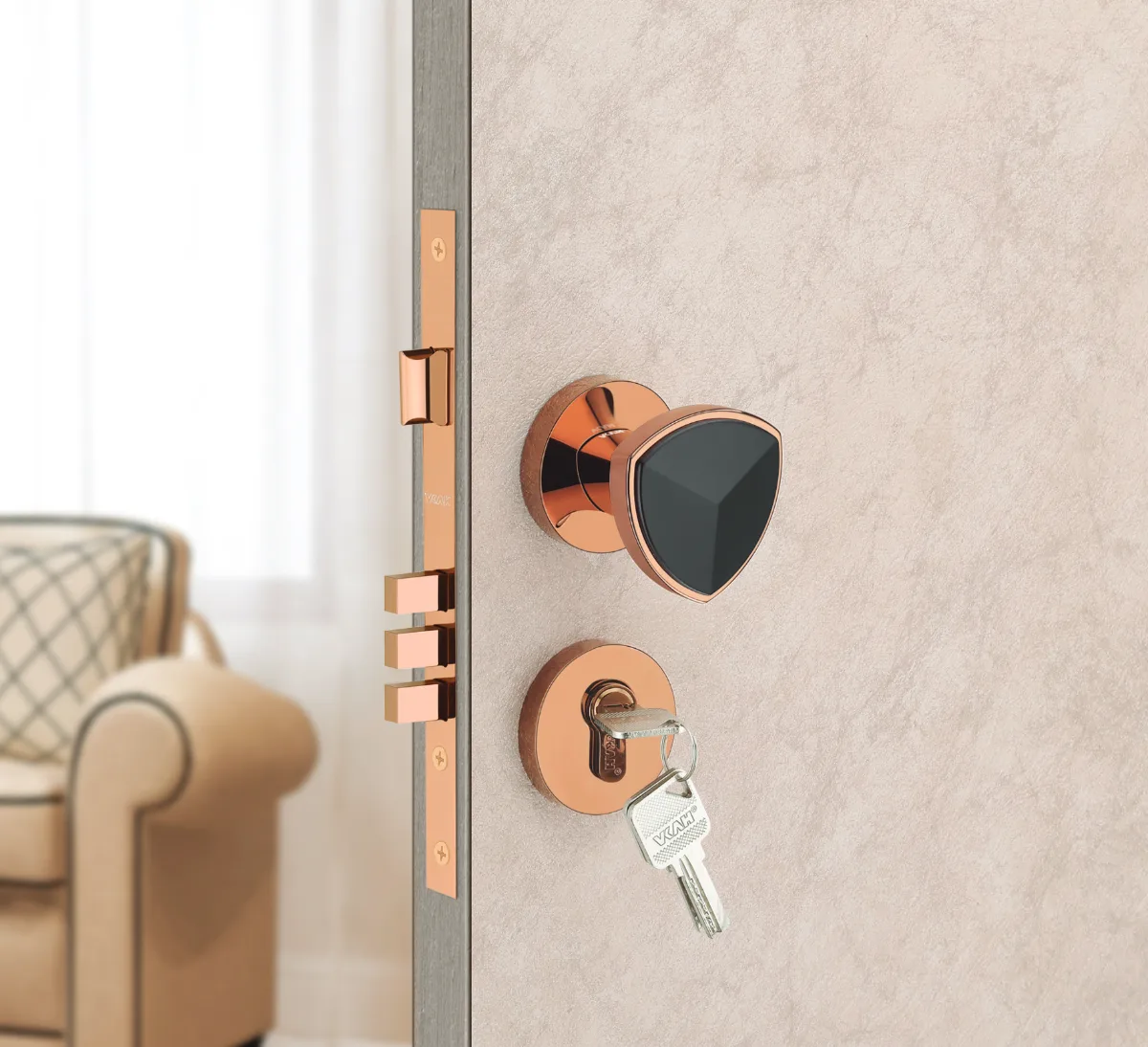 VKAH VMR 5520 Zinc Mortise Door Knob