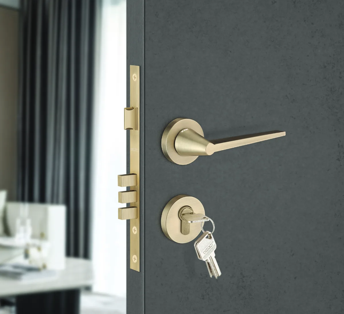 VKAH VMR 5703 Zinc Mortise Door Handle